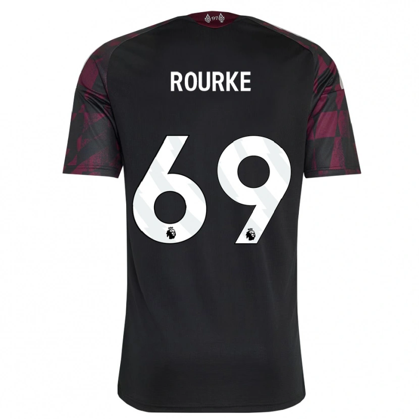 Danxen Kinder Fidel O'rourke #69 Schwarz Weiß Violett Ausweichtrikot Trikot 2026/27 T-Shirt Österreich