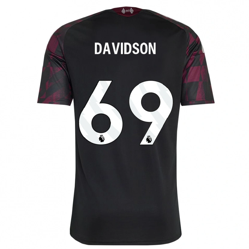 Danxen Kinder Josh Davidson #69 Schwarz Weiß Violett Ausweichtrikot Trikot 2026/27 T-Shirt Österreich
