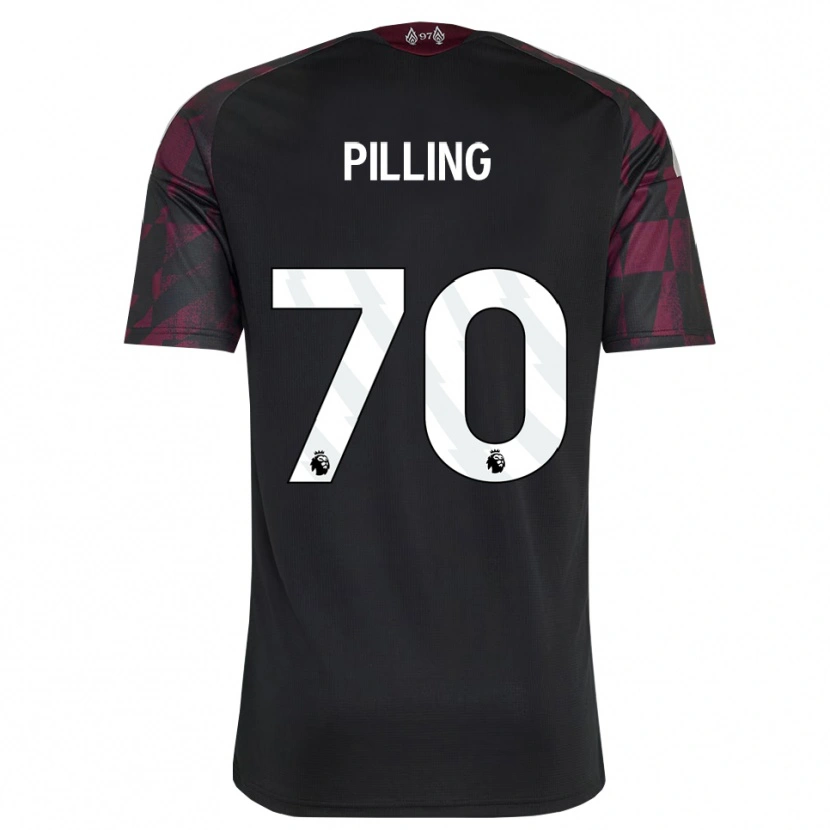 Danxen Kinder Tommy Pilling #70 Schwarz Weiß Violett Ausweichtrikot Trikot 2026/27 T-Shirt Österreich