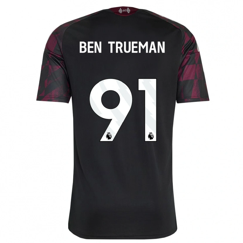 Danxen Kinder Ben Trueman #91 Schwarz Weiß Violett Ausweichtrikot Trikot 2026/27 T-Shirt Österreich