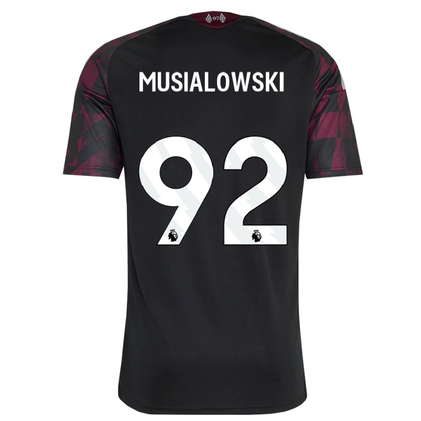 Danxen Kinder Mateusz Musialowski #92 Schwarz Weiß Violett Ausweichtrikot Trikot 2026/27 T-Shirt Österreich