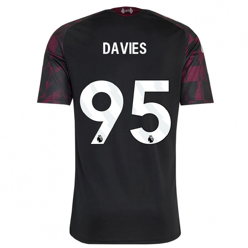 Danxen Kinder Harvey Davies #95 Schwarz Weiß Violett Ausweichtrikot Trikot 2026/27 T-Shirt Österreich