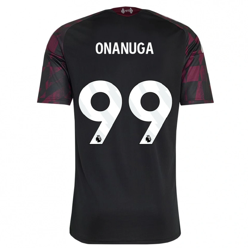 Danxen Kinder Fola Onanuga #99 Schwarz Weiß Violett Ausweichtrikot Trikot 2026/27 T-Shirt Österreich
