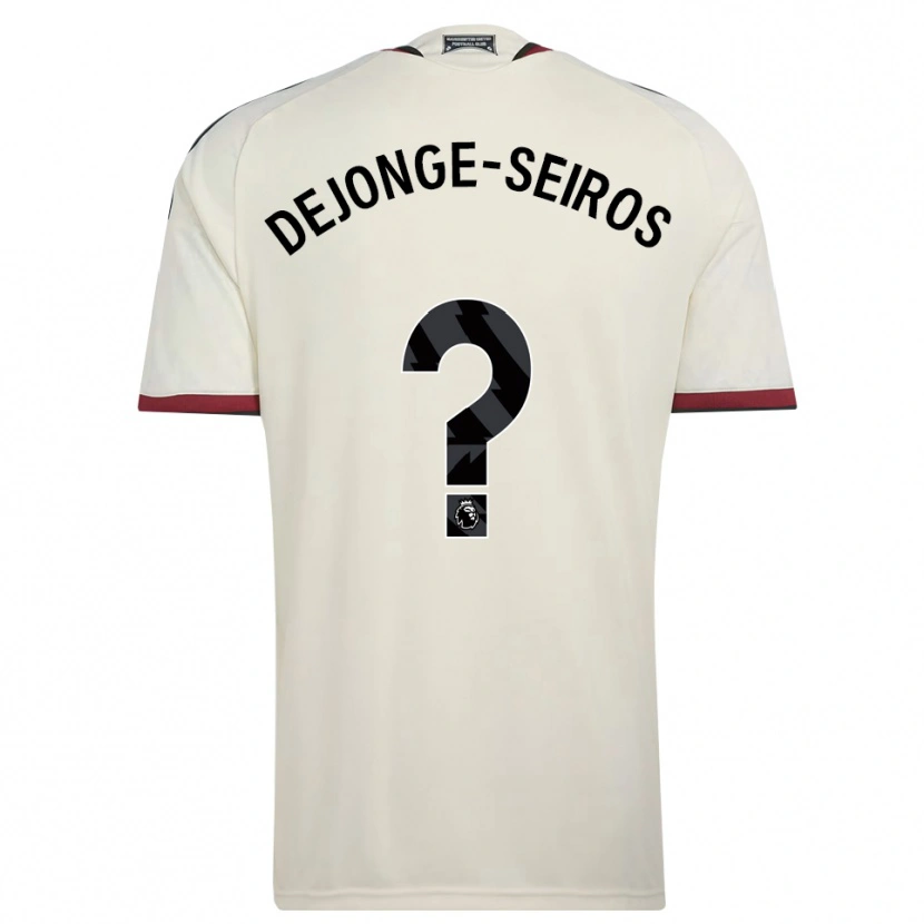 Danxen Kinder Edson Dejonge-Seiros #0 Beige Schwarz Rot Ausweichtrikot Trikot 2026/27 T-Shirt Österreich