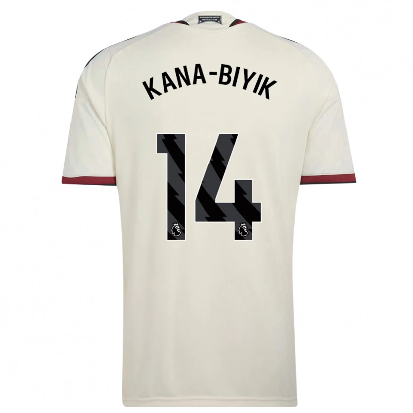 Danxen Kinder Enzo Kana-Biyik #14 Beige Schwarz Rot Ausweichtrikot Trikot 2026/27 T-Shirt Österreich