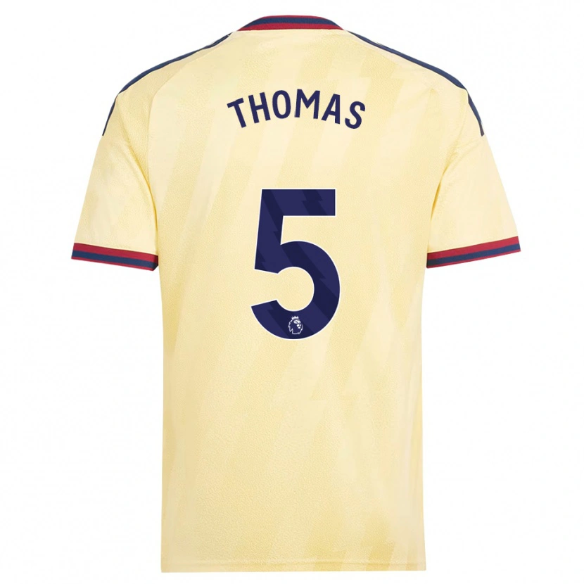 Danxen Kinder Thomas Partey #5 Hell Gelb Mitternachtsblau Ausweichtrikot Trikot 2026/27 T-Shirt Österreich
