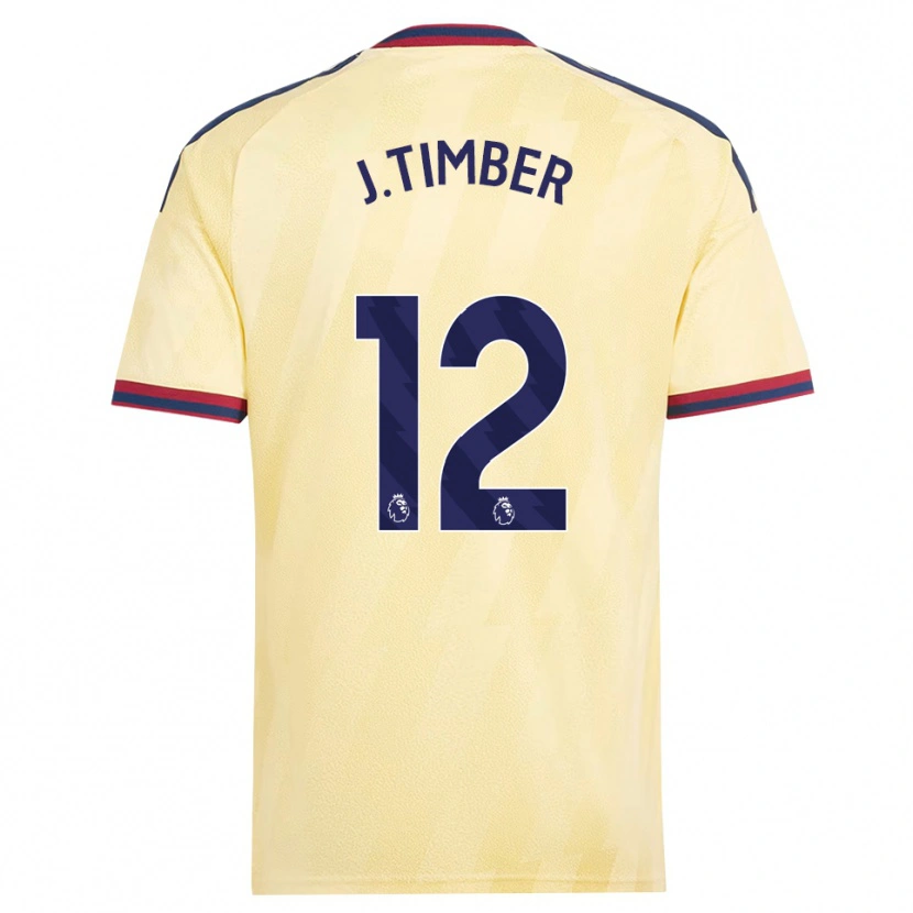 Danxen Kinder Jurriën Timber #12 Hell Gelb Mitternachtsblau Ausweichtrikot Trikot 2026/27 T-Shirt Österreich