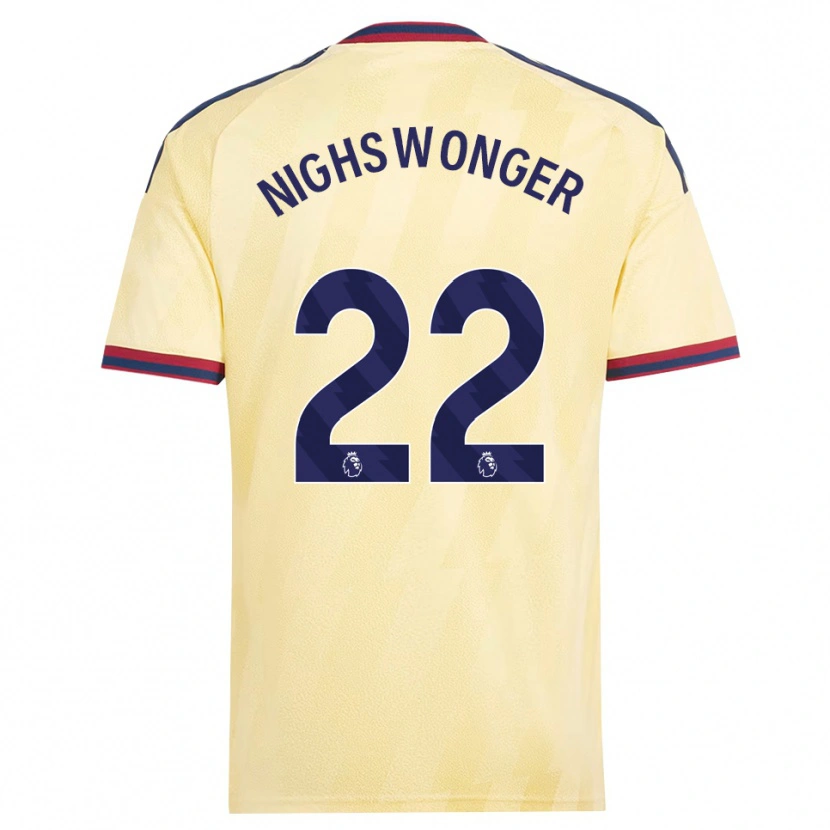 Danxen Kinder Jenna Nighswonger #22 Hell Gelb Mitternachtsblau Ausweichtrikot Trikot 2026/27 T-Shirt Österreich