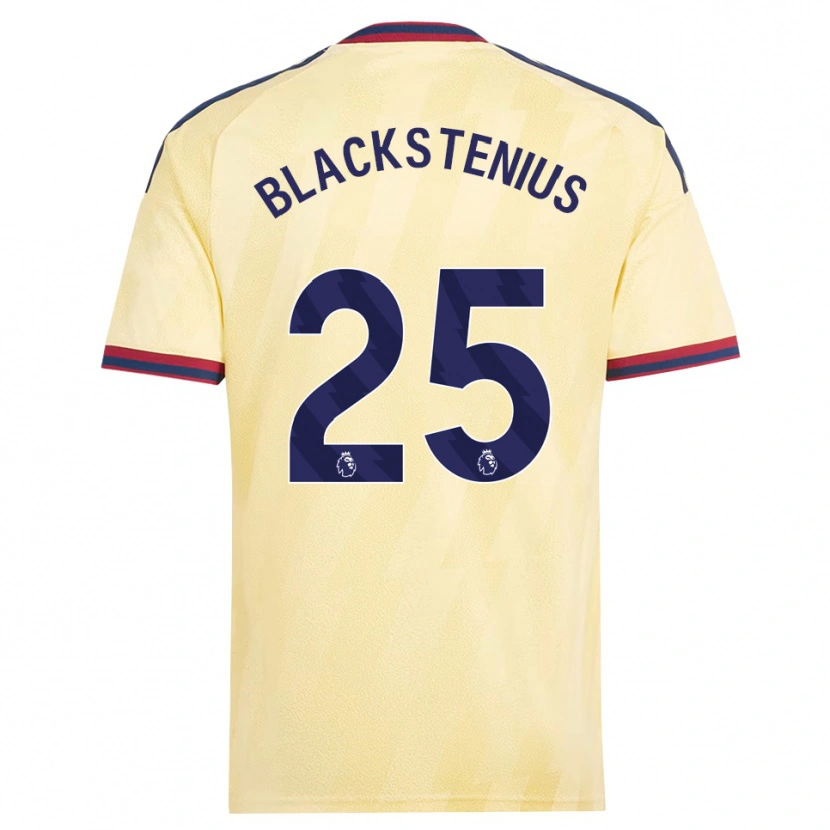 Danxen Kinder Stina Blackstenius #25 Hell Gelb Mitternachtsblau Ausweichtrikot Trikot 2026/27 T-Shirt Österreich