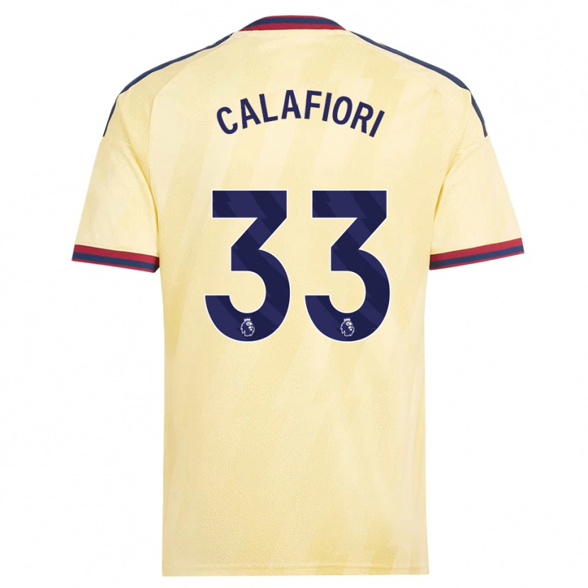 Danxen Kinder Riccardo Calafiori #33 Hell Gelb Mitternachtsblau Ausweichtrikot Trikot 2026/27 T-Shirt Österreich