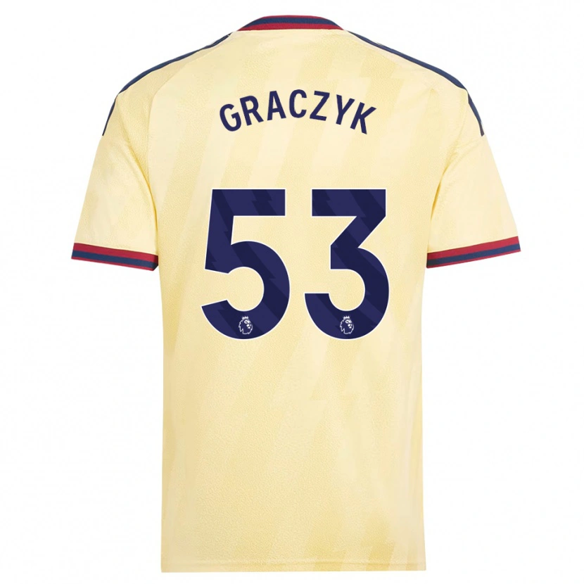 Danxen Kinder Hubert Graczyk #53 Hell Gelb Mitternachtsblau Ausweichtrikot Trikot 2026/27 T-Shirt Österreich