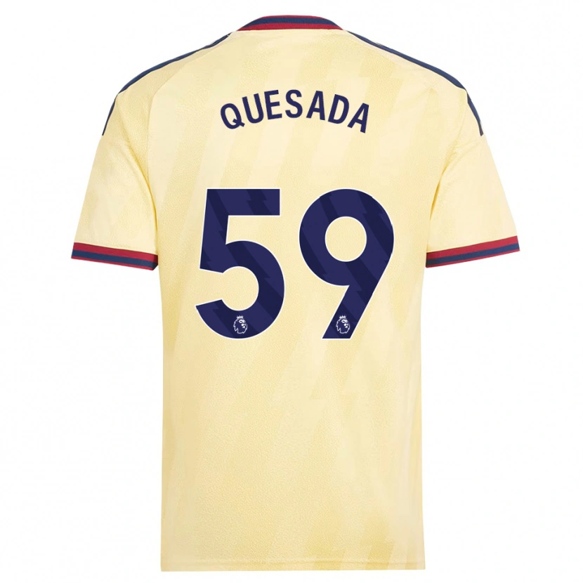 Danxen Kinder Elián Quesada #59 Hell Gelb Mitternachtsblau Ausweichtrikot Trikot 2026/27 T-Shirt Österreich