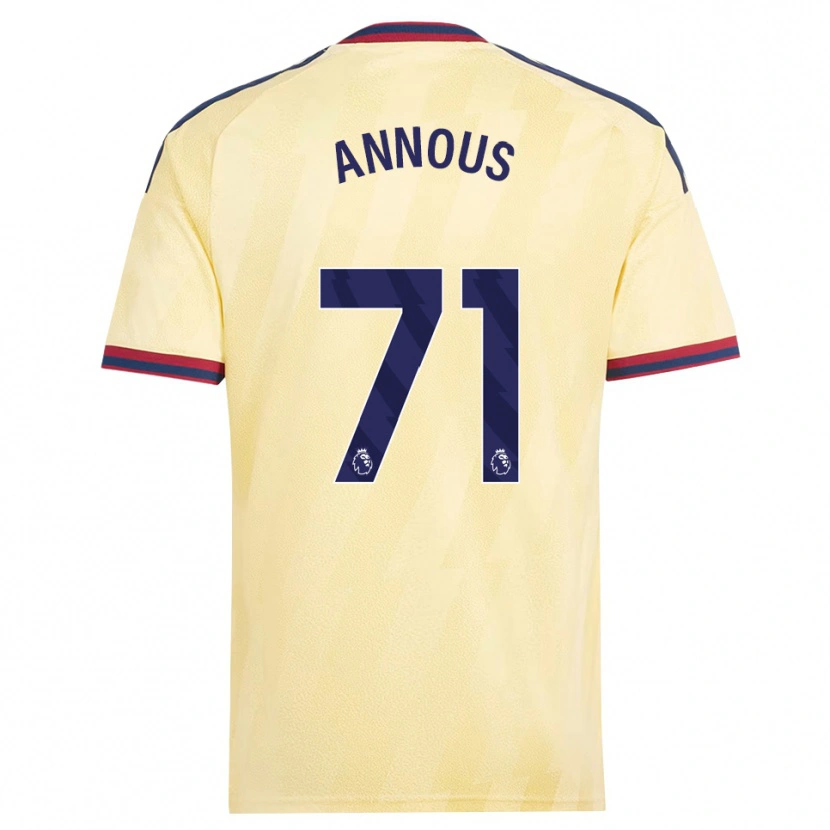 Danxen Kinder Andre Harriman-Annous #71 Hell Gelb Mitternachtsblau Ausweichtrikot Trikot 2026/27 T-Shirt Österreich