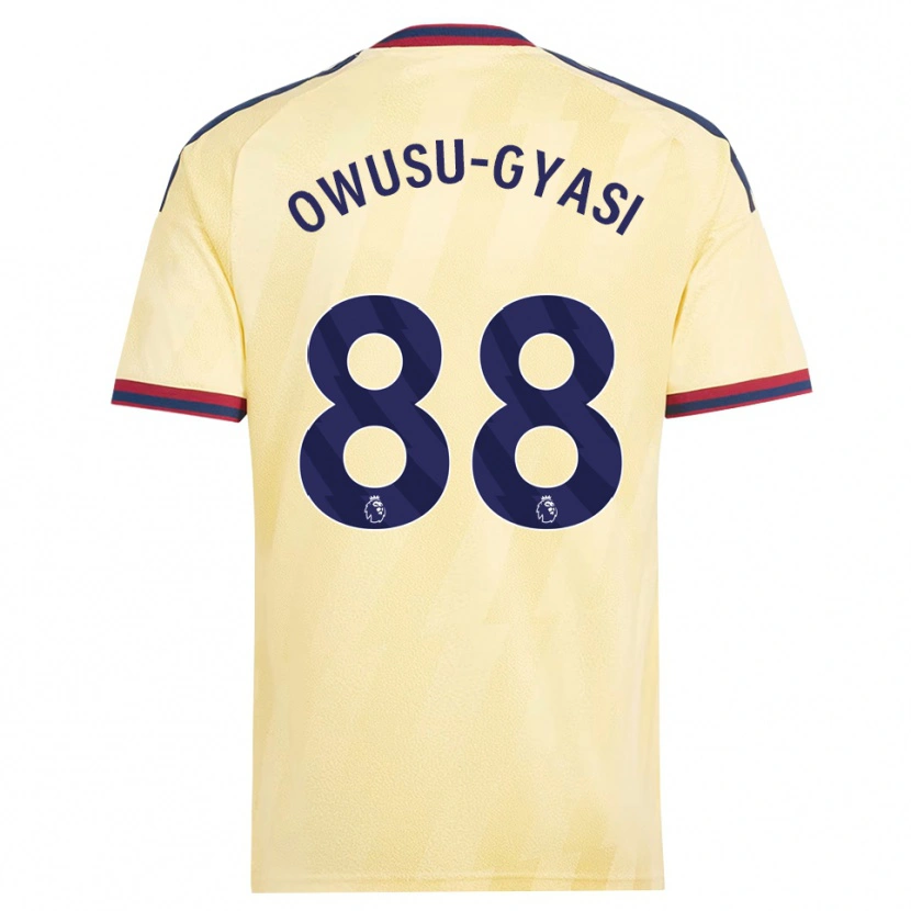 Danxen Kinder Abraham Owusu-Gyasi #88 Hell Gelb Mitternachtsblau Ausweichtrikot Trikot 2026/27 T-Shirt Österreich