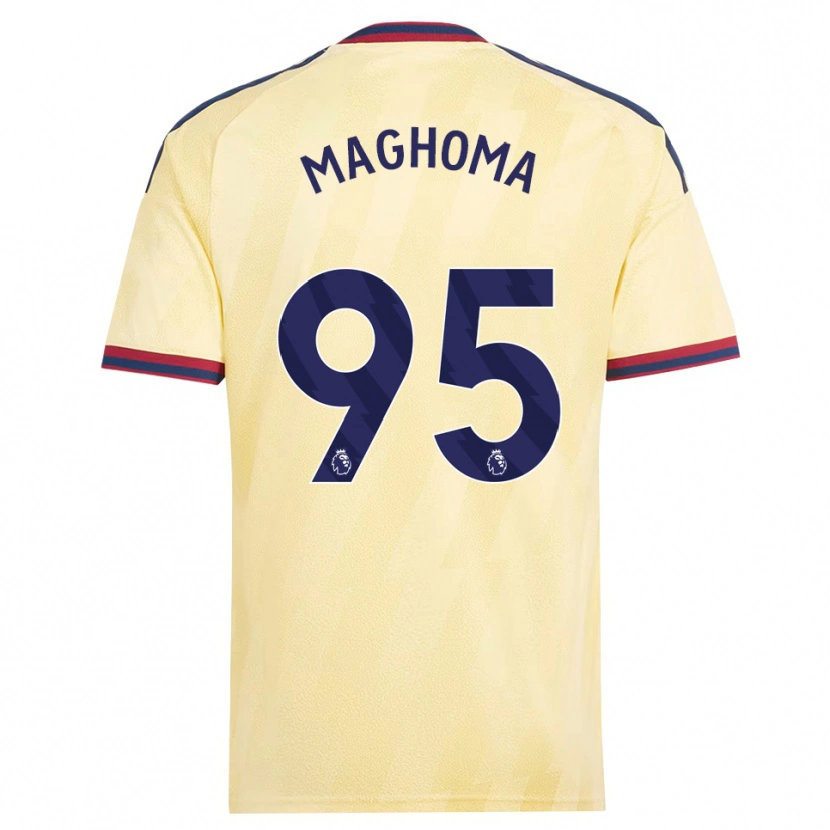 Danxen Kinder Jaden Maghoma #95 Hell Gelb Mitternachtsblau Ausweichtrikot Trikot 2026/27 T-Shirt Österreich