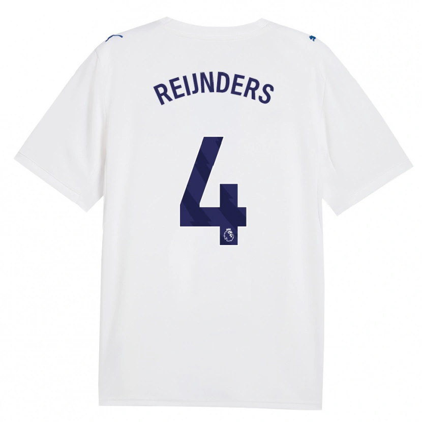 Danxen Kinder Tijjani Reijnders #4 Marineweiß Ausweichtrikot Trikot 2026/27 T-Shirt Österreich