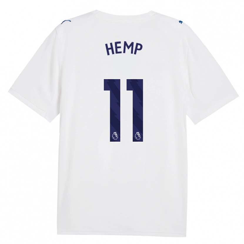 Danxen Kinder Lauren Hemp #11 Marineweiß Ausweichtrikot Trikot 2026/27 T-Shirt Österreich