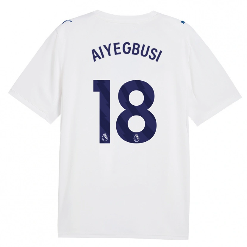 Danxen Kinder Tirenioluwa Aiyegbusi #18 Marineweiß Ausweichtrikot Trikot 2026/27 T-Shirt Österreich