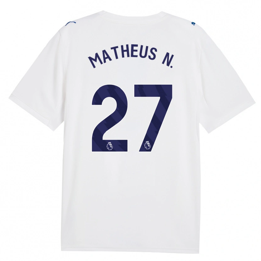 Danxen Kinder Matheus Nunes #27 Marineweiß Ausweichtrikot Trikot 2026/27 T-Shirt Österreich