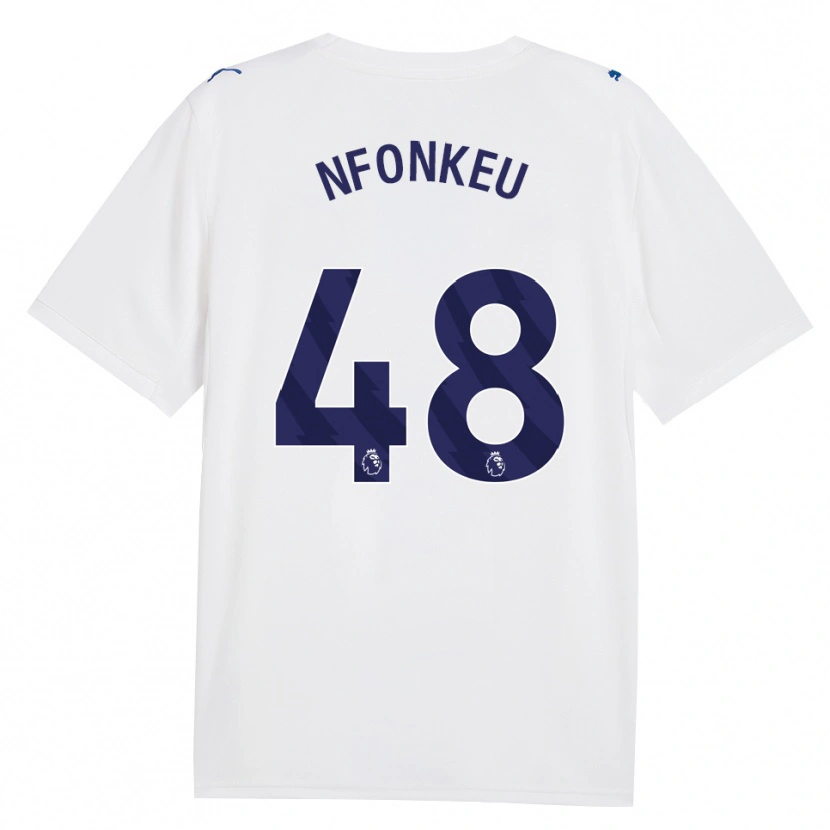 Danxen Kinder Brooklyn Nfonkeu #48 Marineweiß Ausweichtrikot Trikot 2026/27 T-Shirt Österreich
