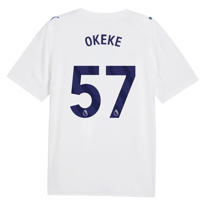 Danxen Kinder Michael Okeke #57 Marineweiß Ausweichtrikot Trikot 2026/27 T-Shirt Österreich