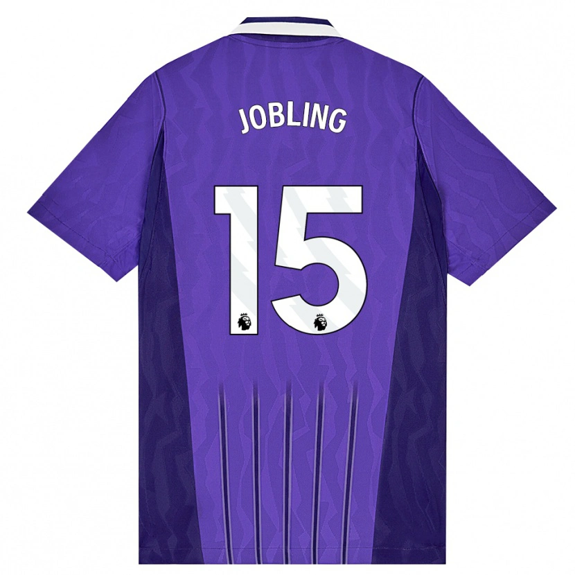 Danxen Kinder George Jobling #15 Violett Weiß Ausweichtrikot Trikot 2026/27 T-Shirt Österreich