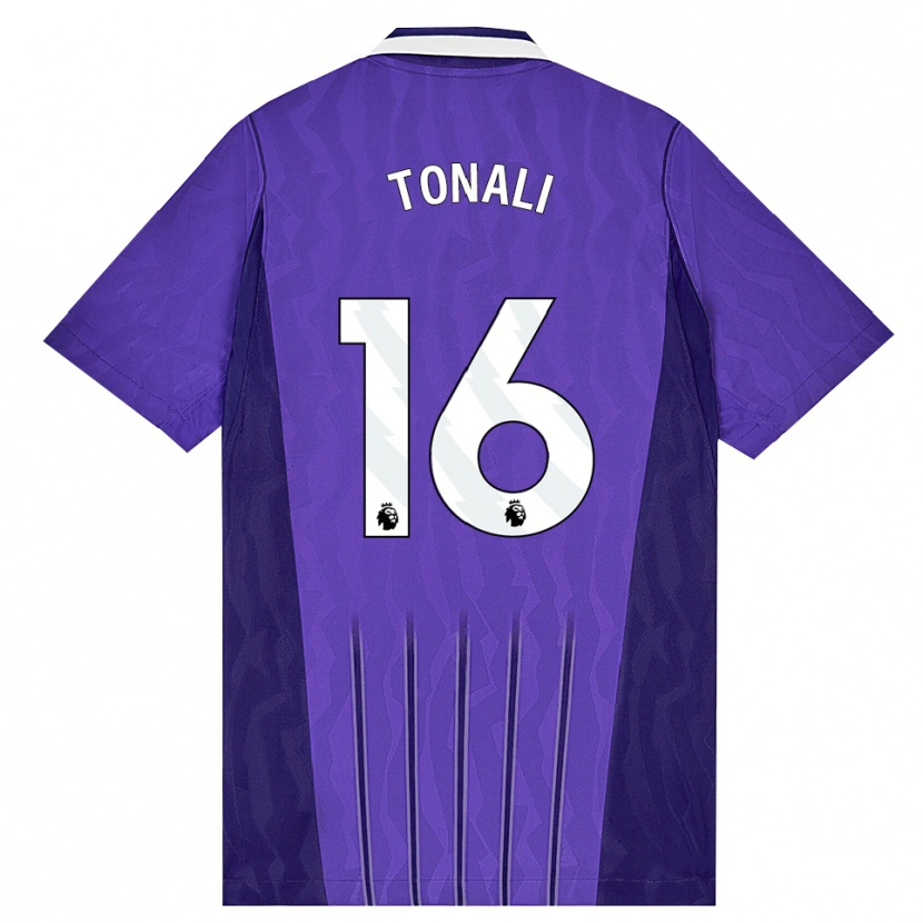 Danxen Kinder Sandro Tonali #16 Violett Weiß Ausweichtrikot Trikot 2026/27 T-Shirt Österreich