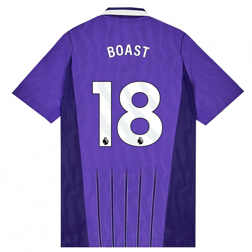 Danxen Kinder Oliver Boast #18 Violett Weiß Ausweichtrikot Trikot 2026/27 T-Shirt Österreich