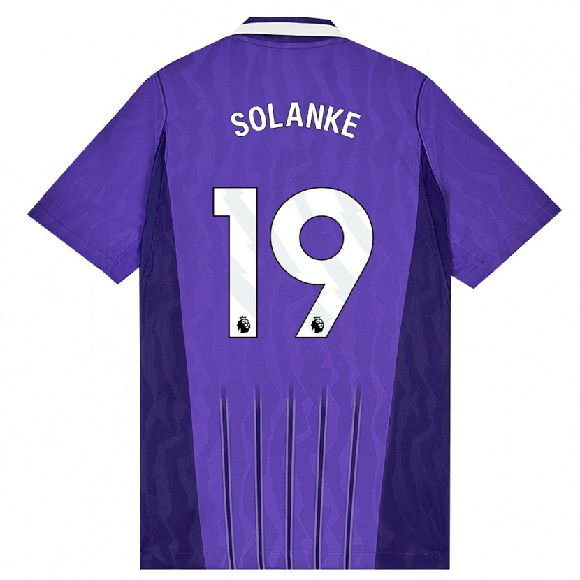 Danxen Kinder Dominic Solanke #19 Violett Weiß Ausweichtrikot Trikot 2026/27 T-Shirt Österreich