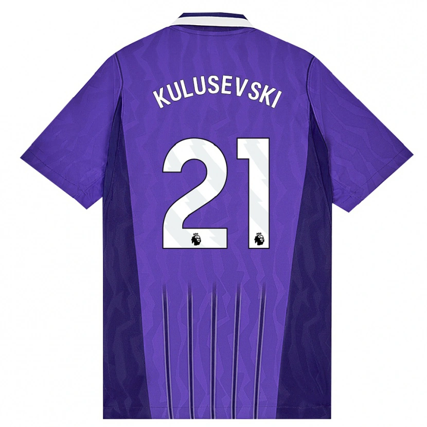 Danxen Kinder Dejan Kulusevski #21 Violett Weiß Ausweichtrikot Trikot 2026/27 T-Shirt Österreich