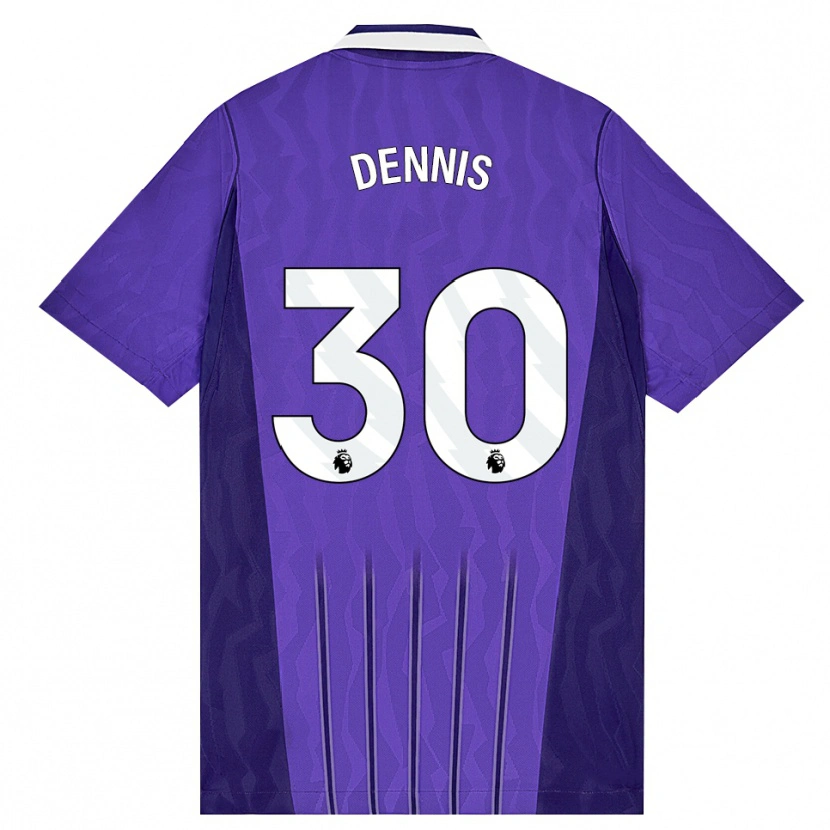 Danxen Kinder Araya Dennis #30 Violett Weiß Ausweichtrikot Trikot 2026/27 T-Shirt Österreich