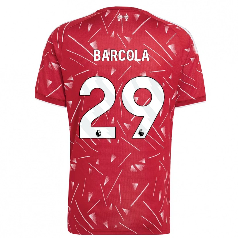 Danxen Kinder Bradley Barcola #29 Weiß Rot Heimtrikot Trikot 2026/27 T-Shirt Österreich