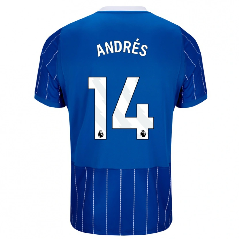 Danxen Kinder Chema Andrés #14 Mittelblau Weiß Heimtrikot Trikot 2026/27 T-Shirt Österreich