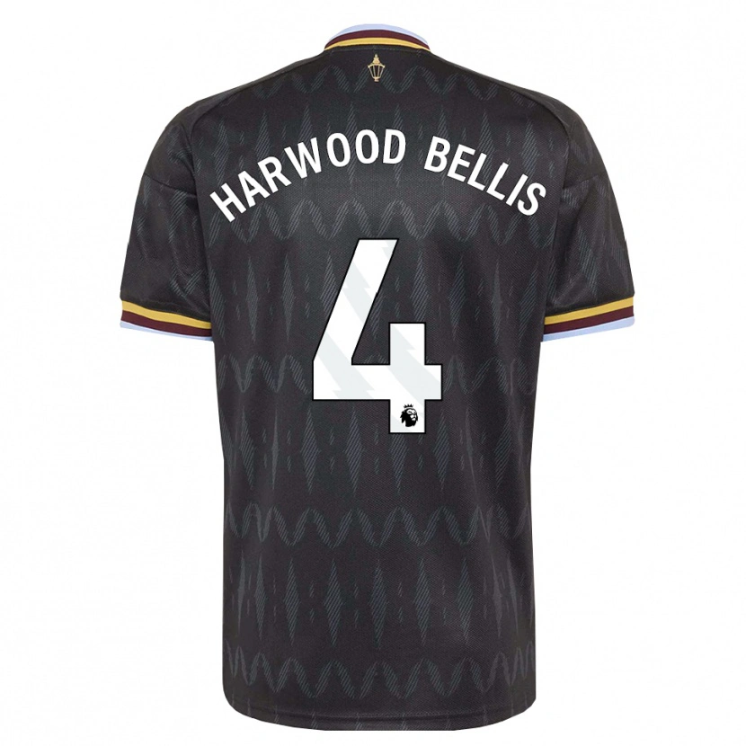 Danxen Kinder Taylor Harwood-Bellis #4 Kornblumenblau Schwarz Gelb Auswärtstrikot Trikot 2026/27 T-Shirt Österreich