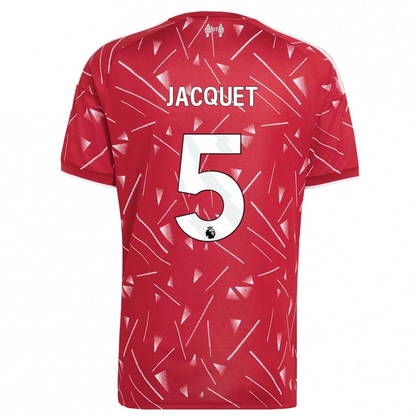 Danxen Herren Jérémy Jacquet #5 Weiß Rot Heimtrikot Trikot 2026/27 T-Shirt Österreich