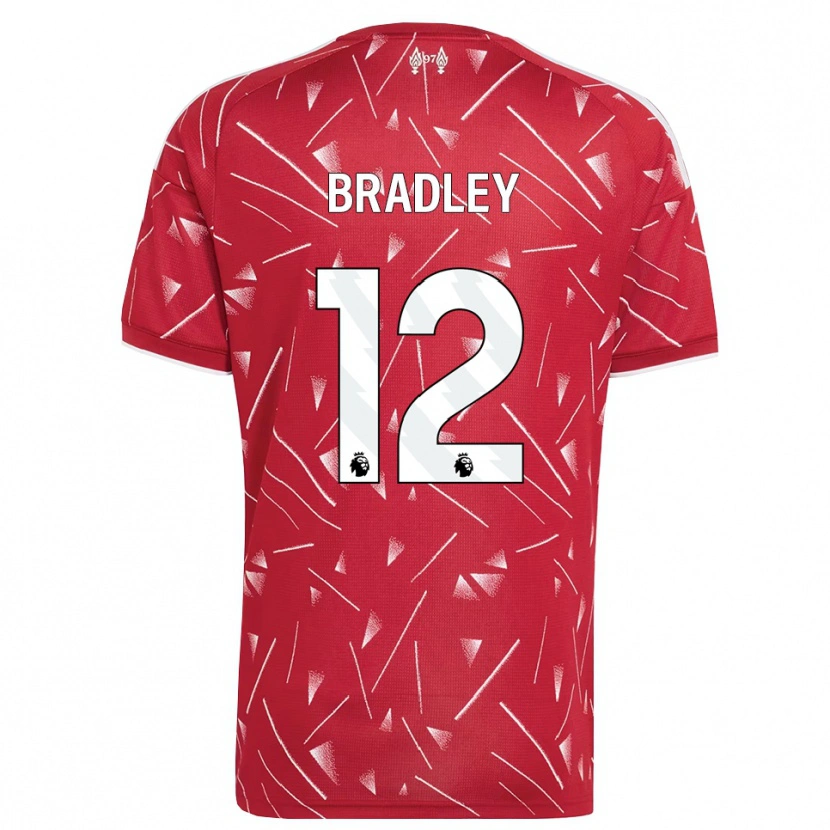 Danxen Herren Conor Bradley #12 Weiß Rot Heimtrikot Trikot 2026/27 T-Shirt Österreich