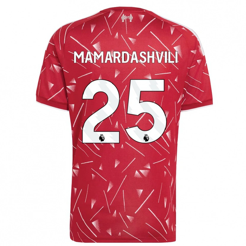 Danxen Herren Giorgi Mamardashvili #25 Weiß Rot Heimtrikot Trikot 2026/27 T-Shirt Österreich