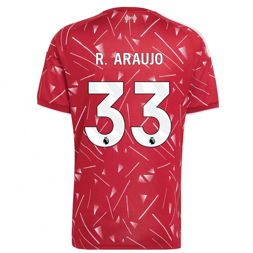 Danxen Herren Ronald Araujo #33 Weiß Rot Heimtrikot Trikot 2026/27 T-Shirt Österreich