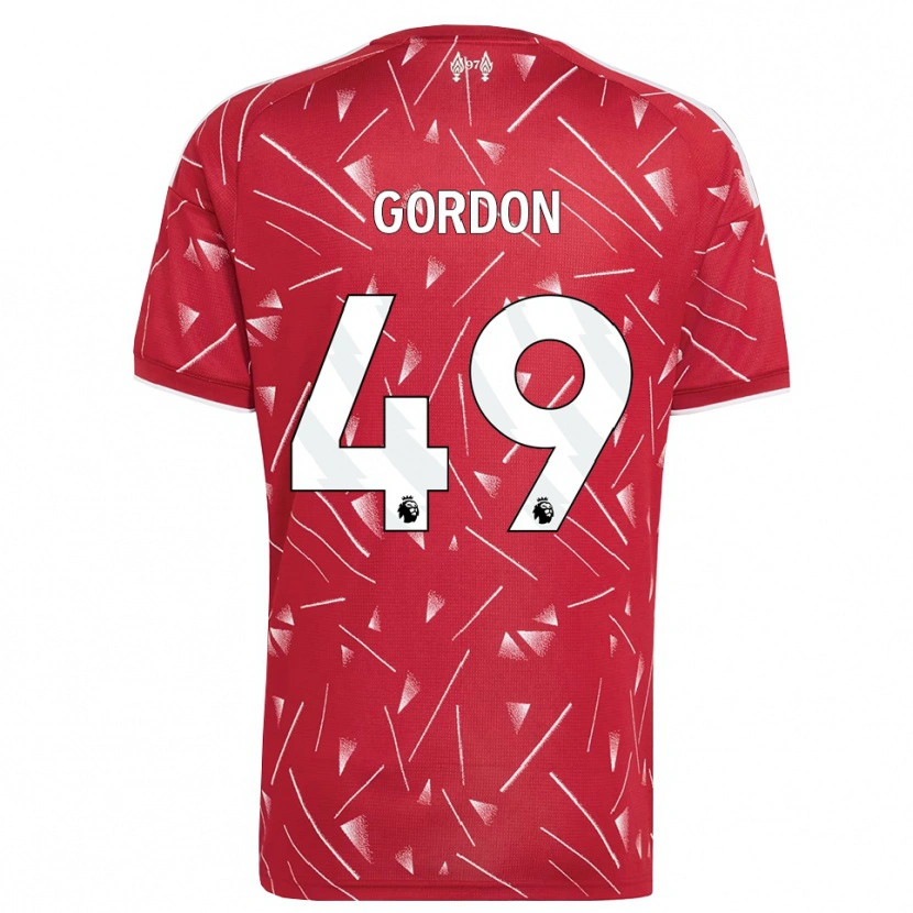 Danxen Herren Kaide Gordon #49 Weiß Rot Heimtrikot Trikot 2026/27 T-Shirt Österreich