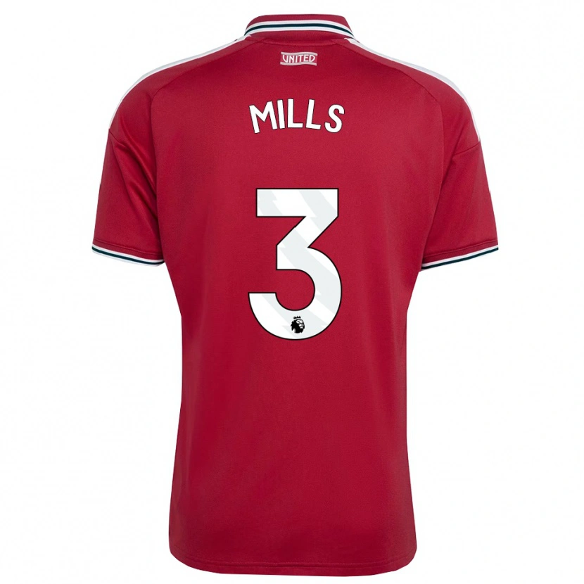 Danxen Herren Albert Mills #3 Rot Gelb Weiß Heimtrikot Trikot 2026/27 T-Shirt Österreich