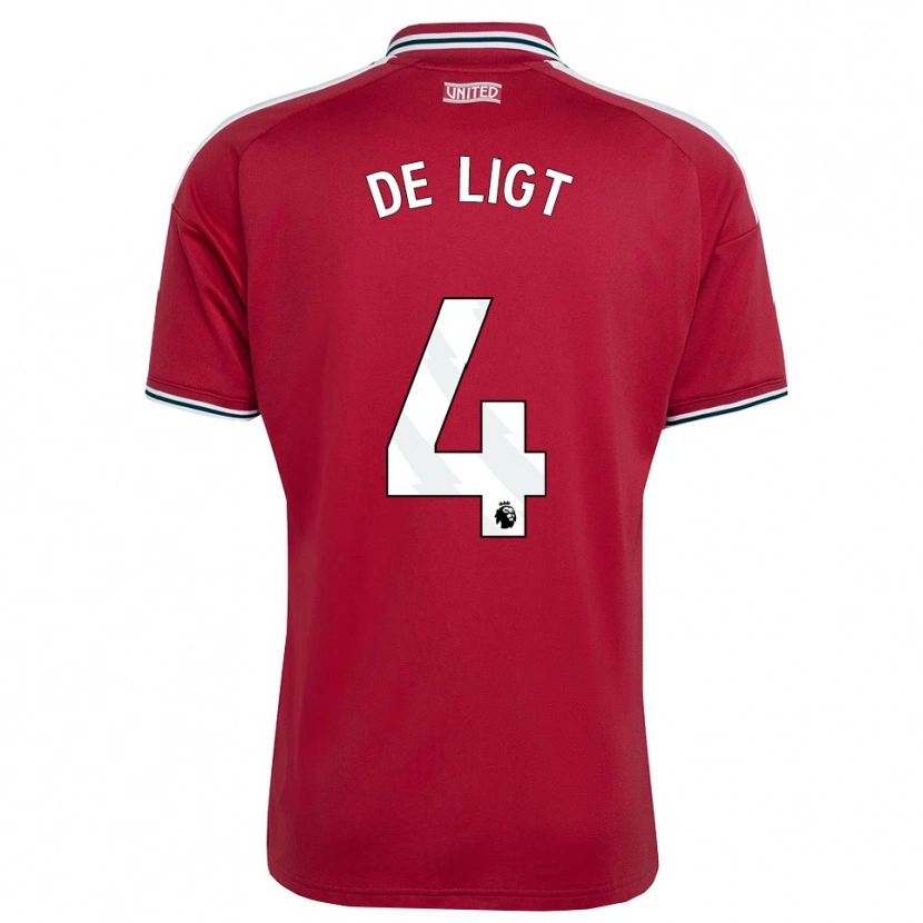 Danxen Herren Matthijs De Ligt #4 Rot Gelb Weiß Heimtrikot Trikot 2026/27 T-Shirt Österreich