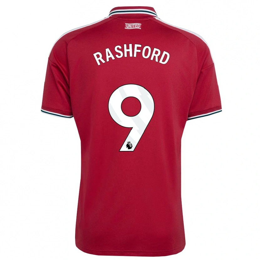 Danxen Herren Marcus Rashford #9 Rot Gelb Weiß Heimtrikot Trikot 2026/27 T-Shirt Österreich