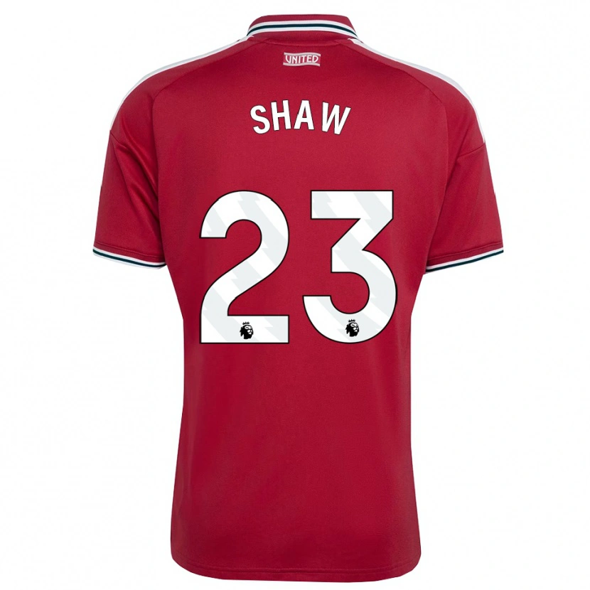 Danxen Herren Luke Shaw #23 Rot Gelb Weiß Heimtrikot Trikot 2026/27 T-Shirt Österreich
