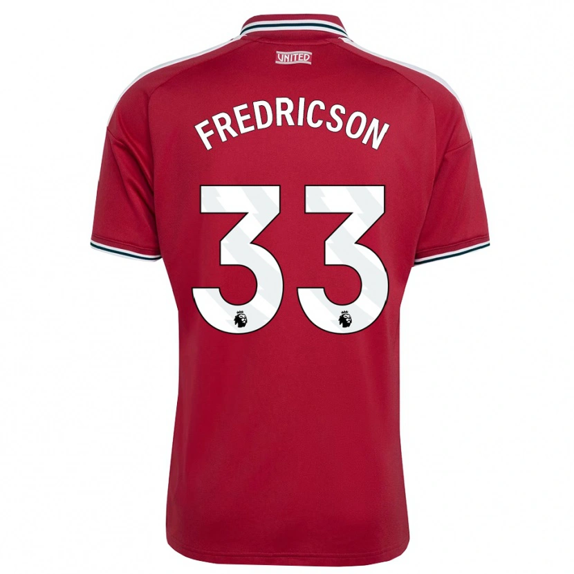 Danxen Herren Tyler Fredricson #33 Rot Gelb Weiß Heimtrikot Trikot 2026/27 T-Shirt Österreich