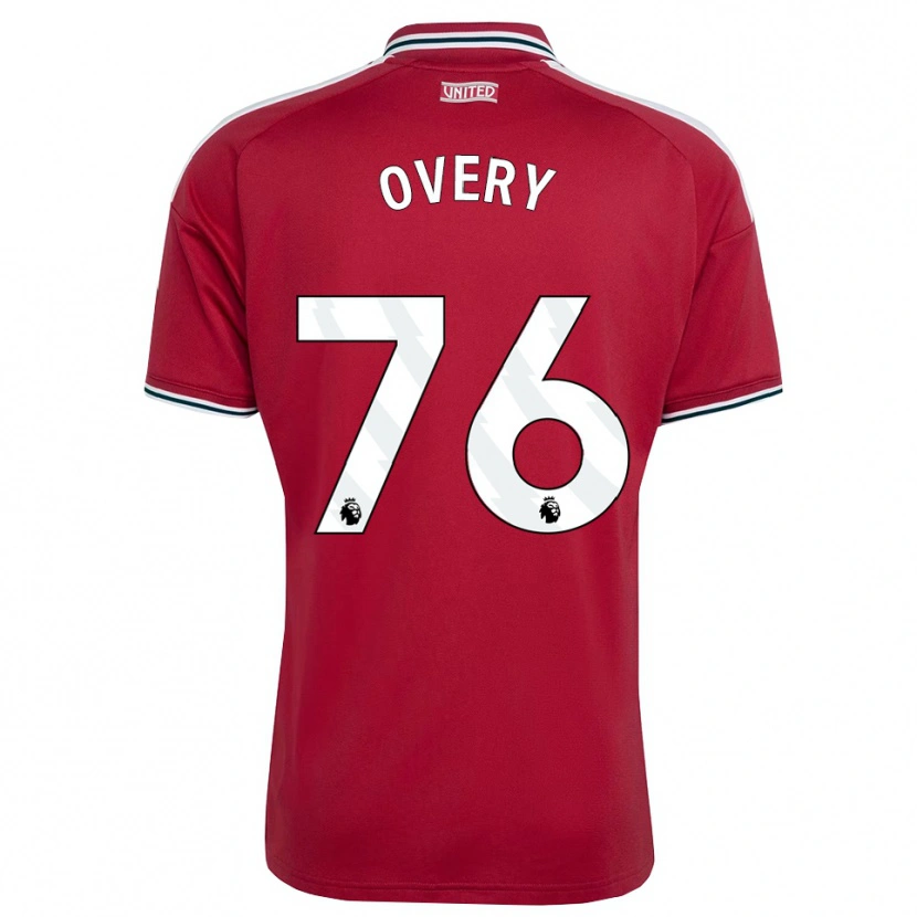 Danxen Herren James Overy #76 Rot Gelb Weiß Heimtrikot Trikot 2026/27 T-Shirt Österreich