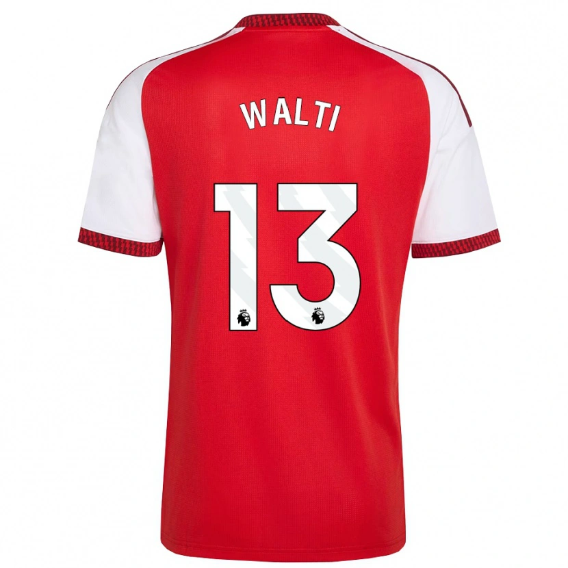 Danxen Herren Lia Walti #13 Rot Weiß Schwarz Heimtrikot Trikot 2026/27 T-Shirt Österreich