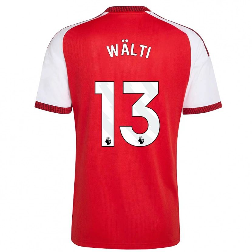 Danxen Herren Lia Wälti #13 Rot Weiß Schwarz Heimtrikot Trikot 2026/27 T-Shirt Österreich