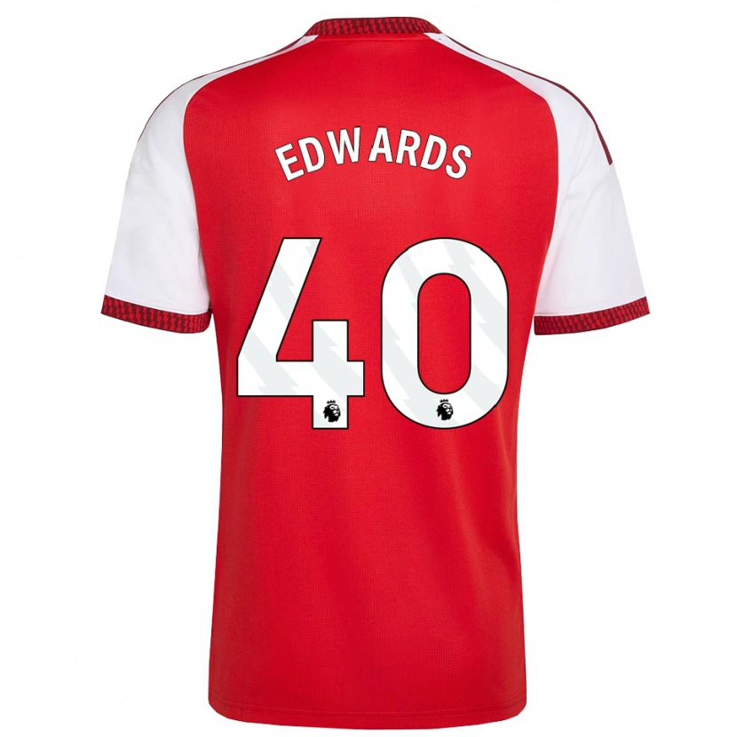 Danxen Herren Khayon Edwards #40 Rot Weiß Schwarz Heimtrikot Trikot 2026/27 T-Shirt Österreich