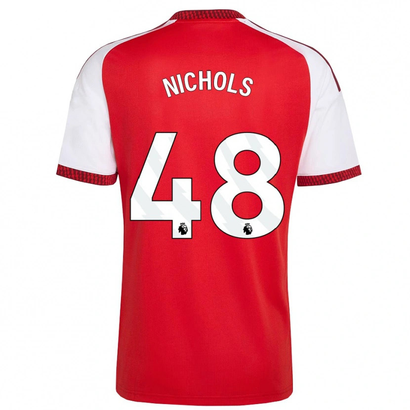 Danxen Herren Josh Nichols #48 Rot Weiß Schwarz Heimtrikot Trikot 2026/27 T-Shirt Österreich