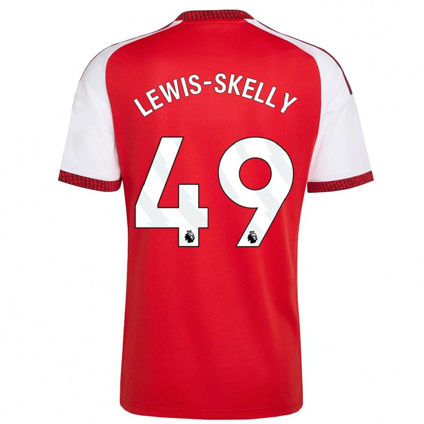 Danxen Herren Myles Lewis-Skelly #49 Rot Weiß Schwarz Heimtrikot Trikot 2026/27 T-Shirt Österreich
